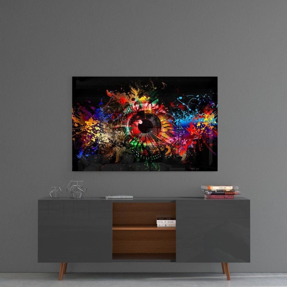 İllüstrasyon Göz Cam Tablo