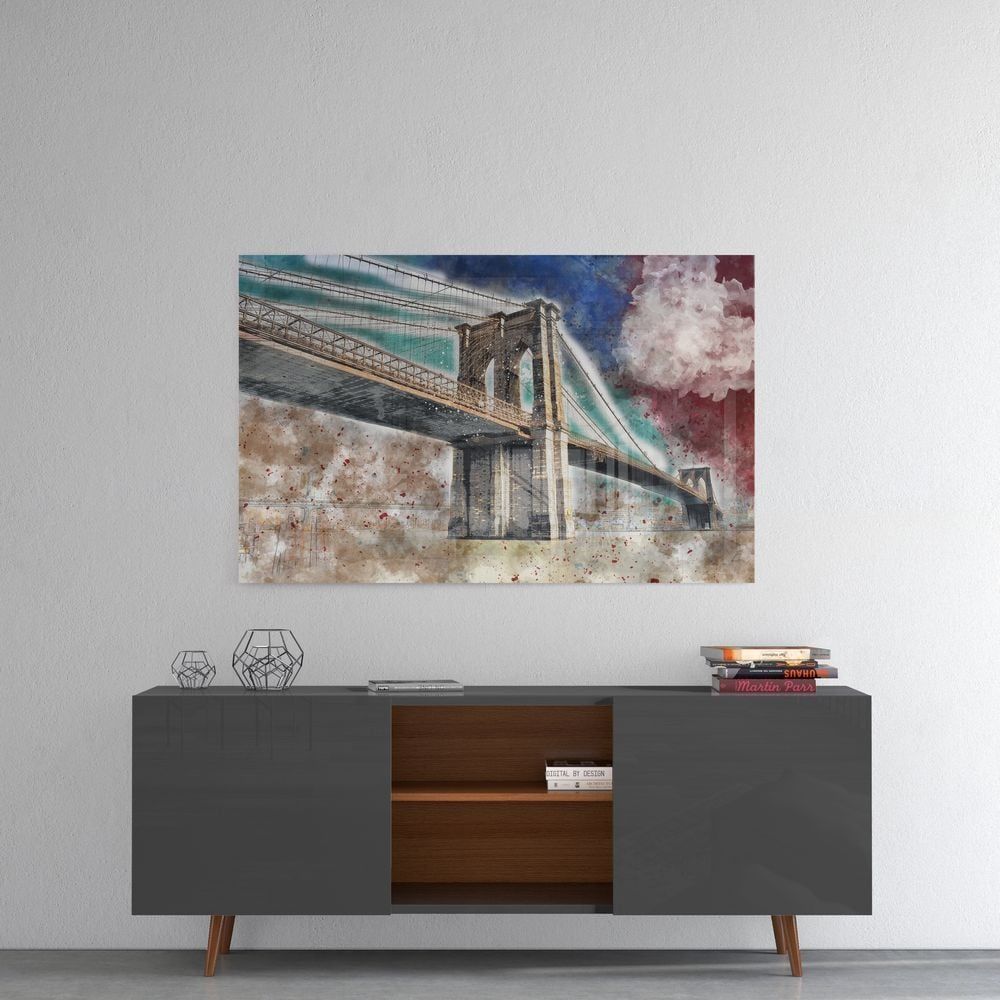 İllüstrasyon Köprü Cam Tablo