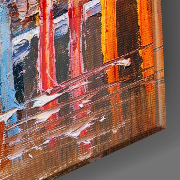 İlüstrasyon Gemiler Cam Tablo