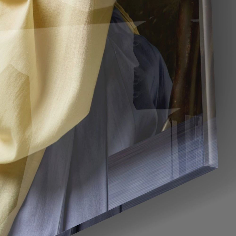 İnci Küpeli Kız Cam Tablo