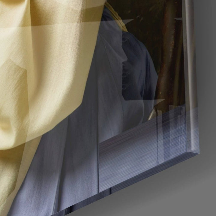 İnci Küpeli Kız Cam Tablo