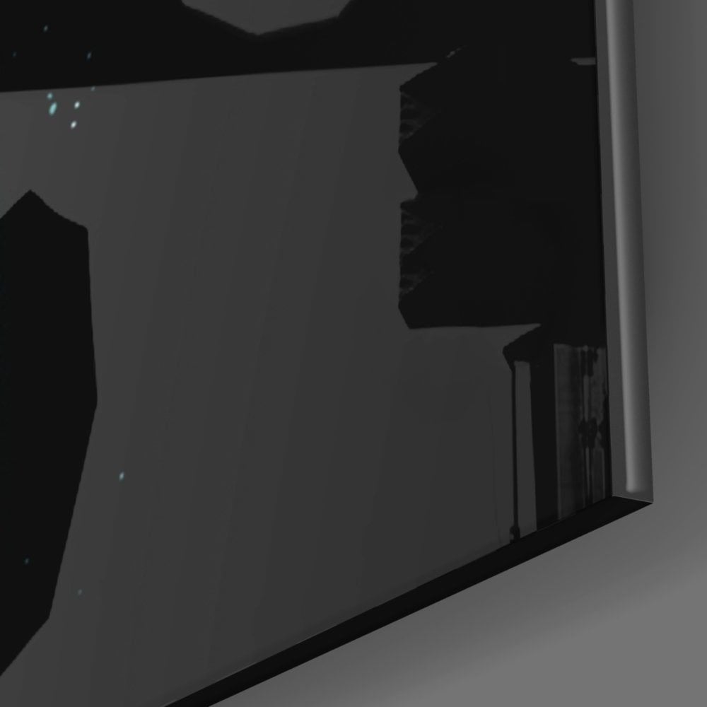 Işıltılı Kanatlar Cam Tablo