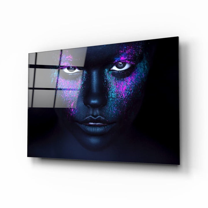 Kadın Portre Cam Tablo No:1168