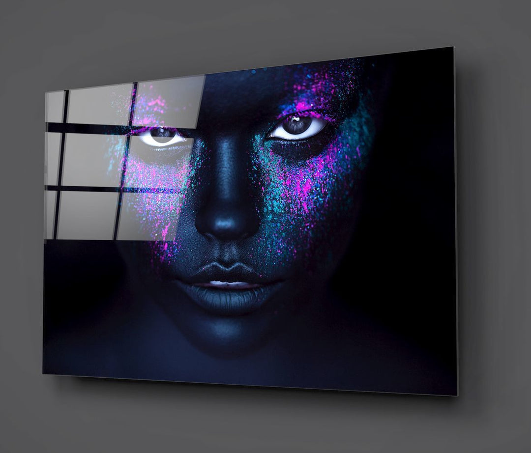 Kadın Portre Cam Tablo No:1168