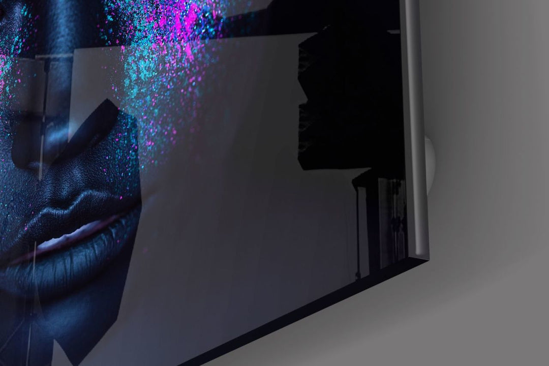 Kadın Portre Cam Tablo No:1168