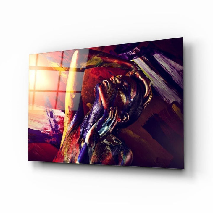 Kadın Portre Cam Tablo No:1176