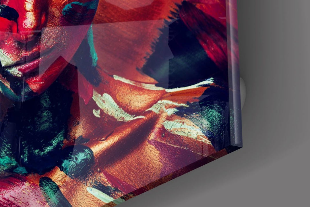 Kadın Portre Cam Tablo No:1177