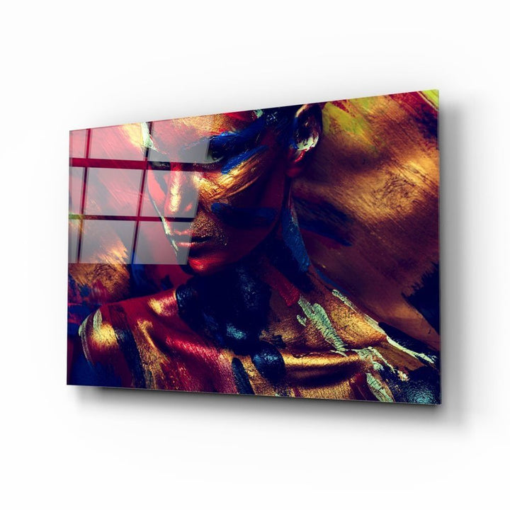 Kadın Portre Cam Tablo No:1178