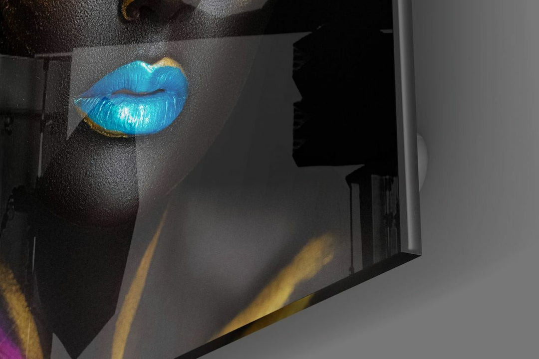 Kadın Portre Cam Tablo No:1186