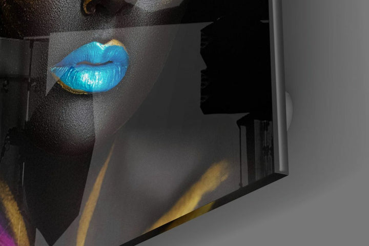 Kadın Portre Cam Tablo No:1186