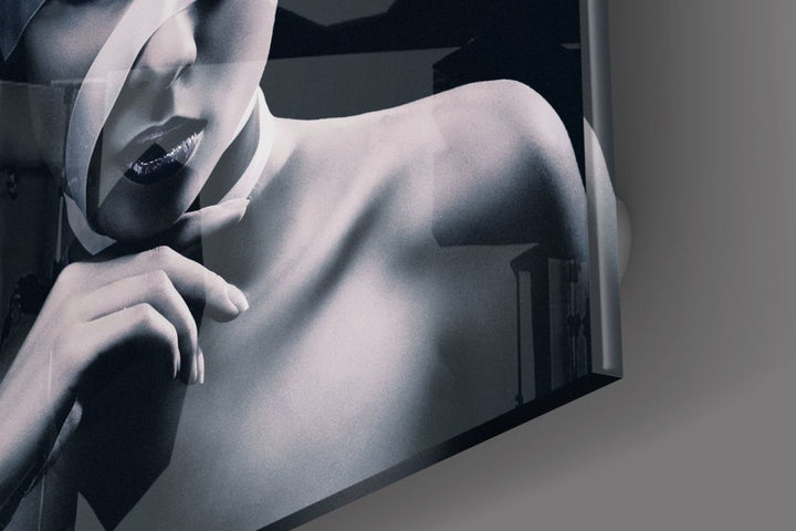 Kadın Portre Cam Tablo No:1197