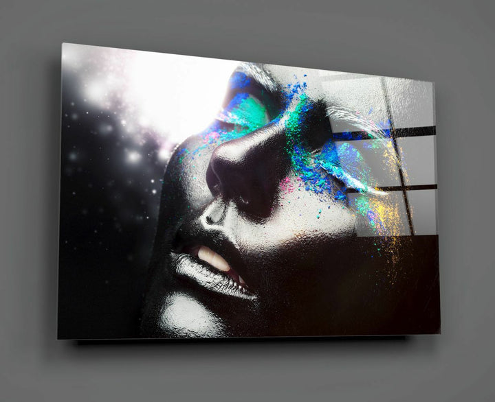 Kadın Portre Cam Tablo No:1198