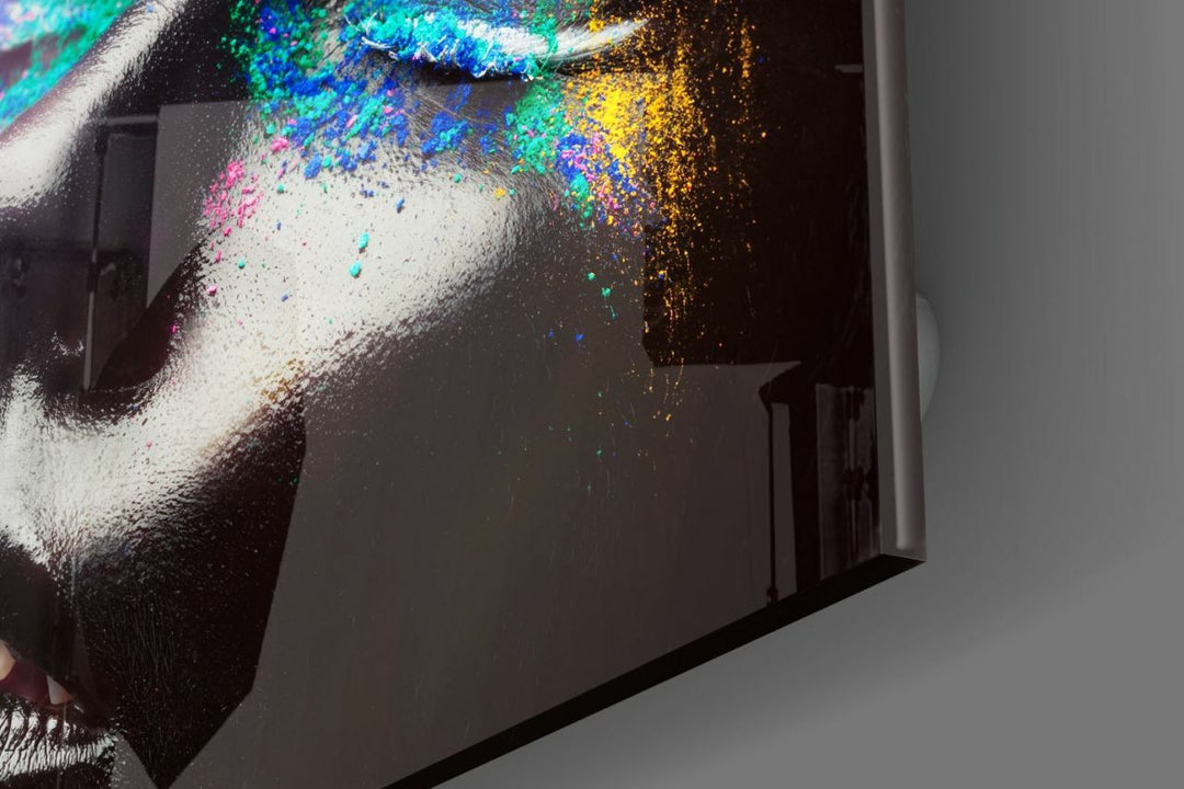 Kadın Portre Cam Tablo No:1198