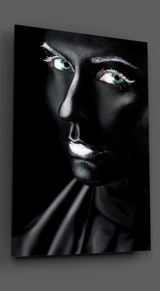 Kadın Portre Cam Tablo No:1199