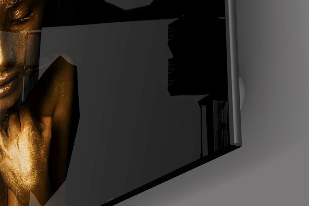 Kadın Portre Cam Tablo No:1200