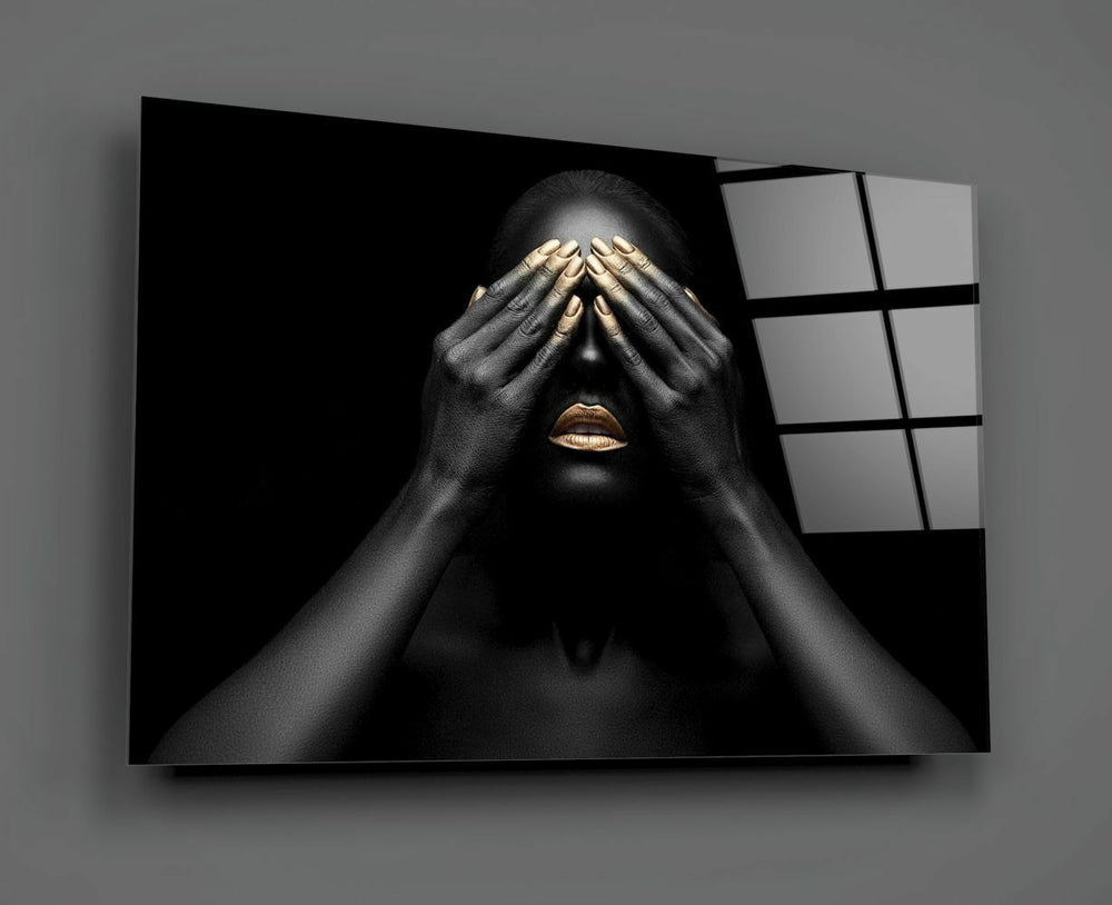 Kadın Portre Cam Tablo No:1202