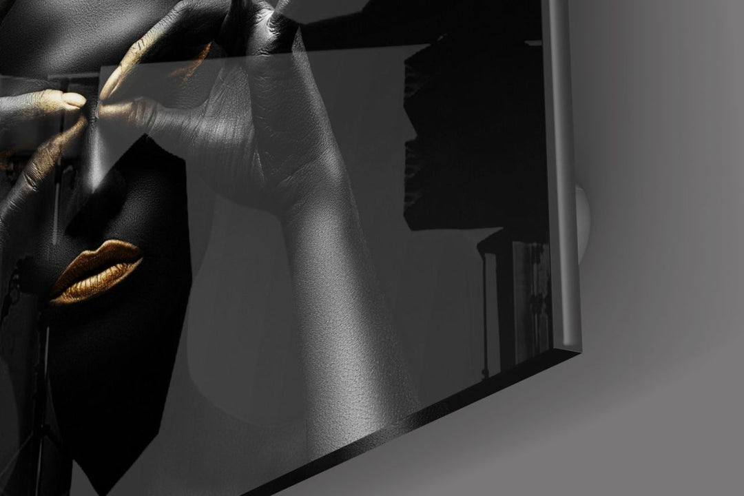 Kadın Portre Cam Tablo No:1205