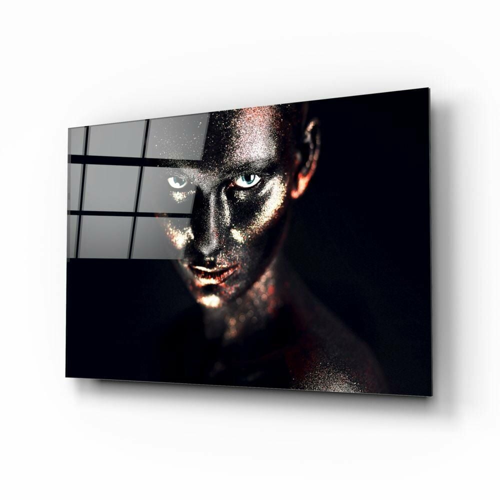 Kadın Portre Cam Tablo No:1210