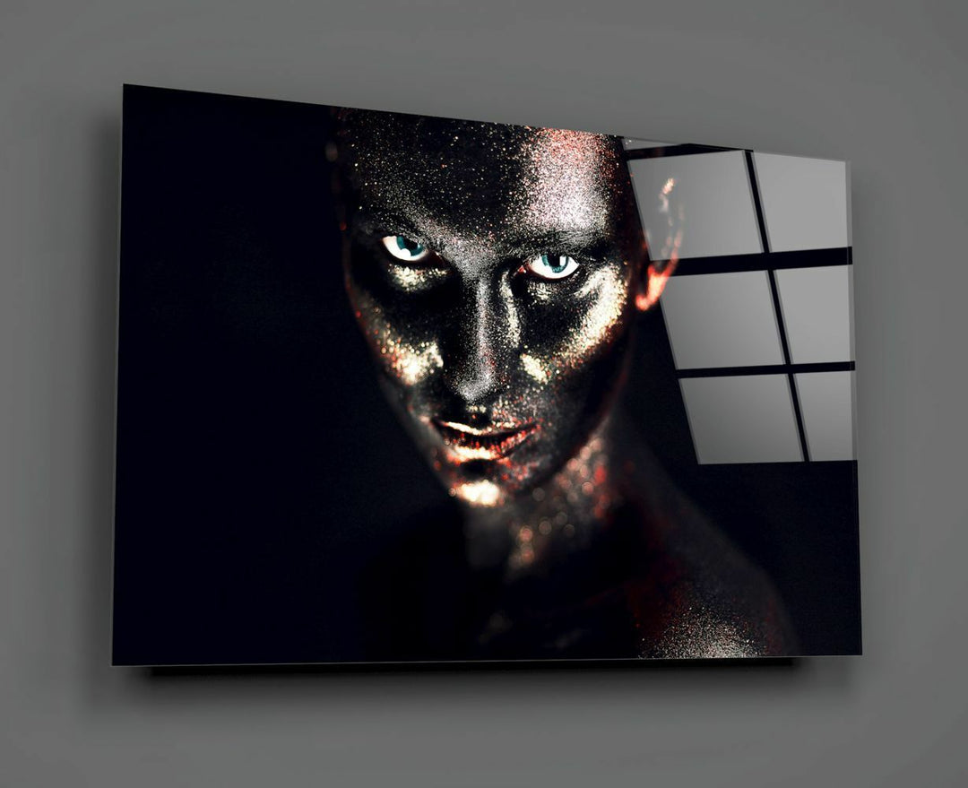 Kadın Portre Cam Tablo No:1210