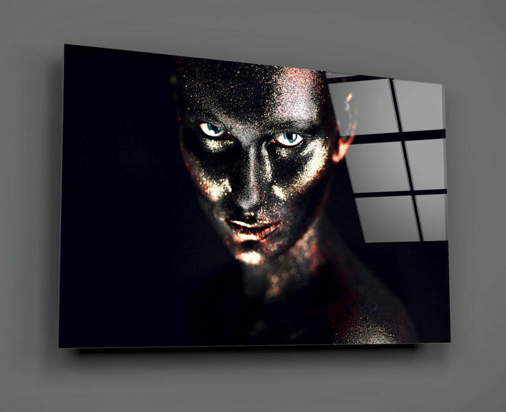 Kadın Portre Cam Tablo No:1210