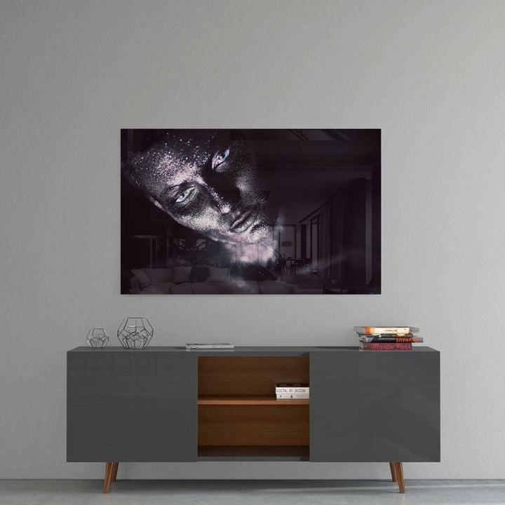 Kadın Portre Cam Tablo No:1211