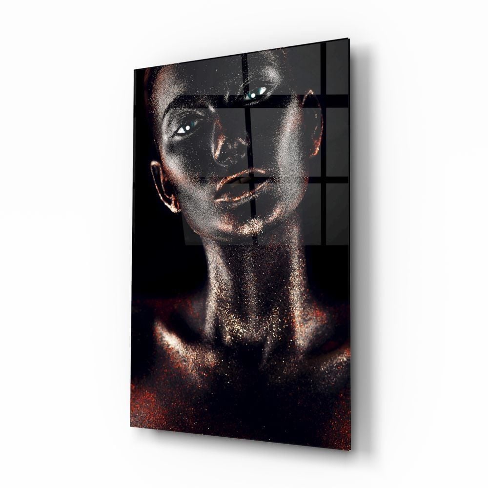 Kadın Portre Cam Tablo No:1212