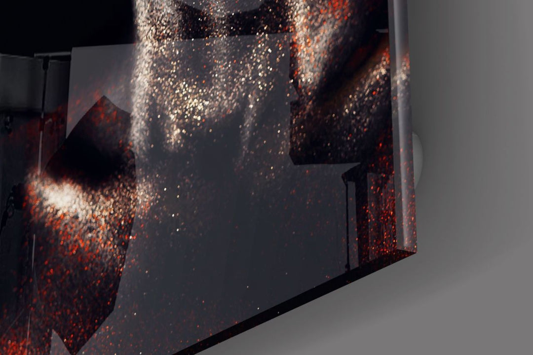 Kadın Portre Cam Tablo No:1212