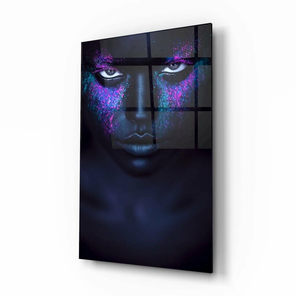 Kadın Portre Cam Tablo No:1213