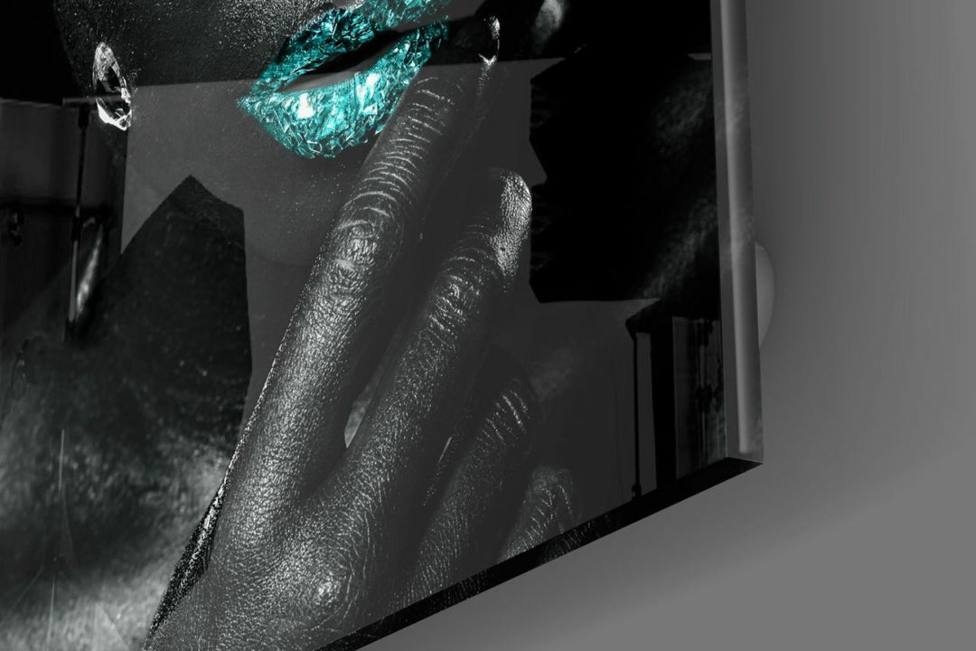 Kadın Portre Cam Tablo No:1222