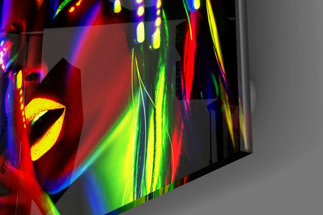 Kadın Portre Cam Tablo No:2000