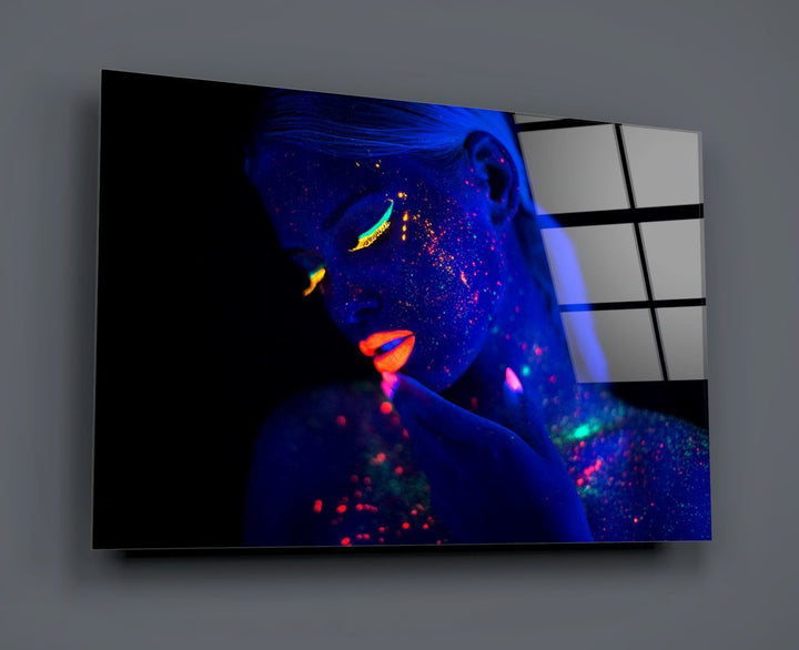 Kadın Portre Cam Tablo No:2001