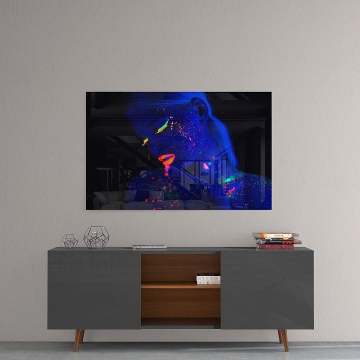 Kadın Portre Cam Tablo No:2001