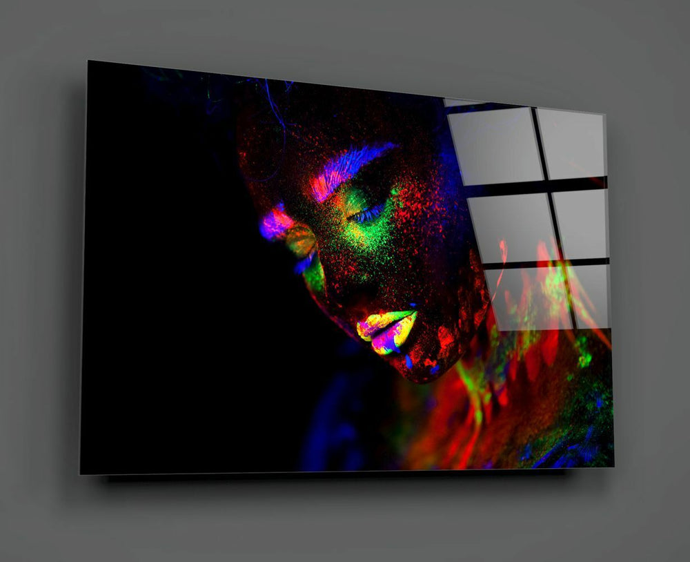 Kadın Portre Cam Tablo No:2002