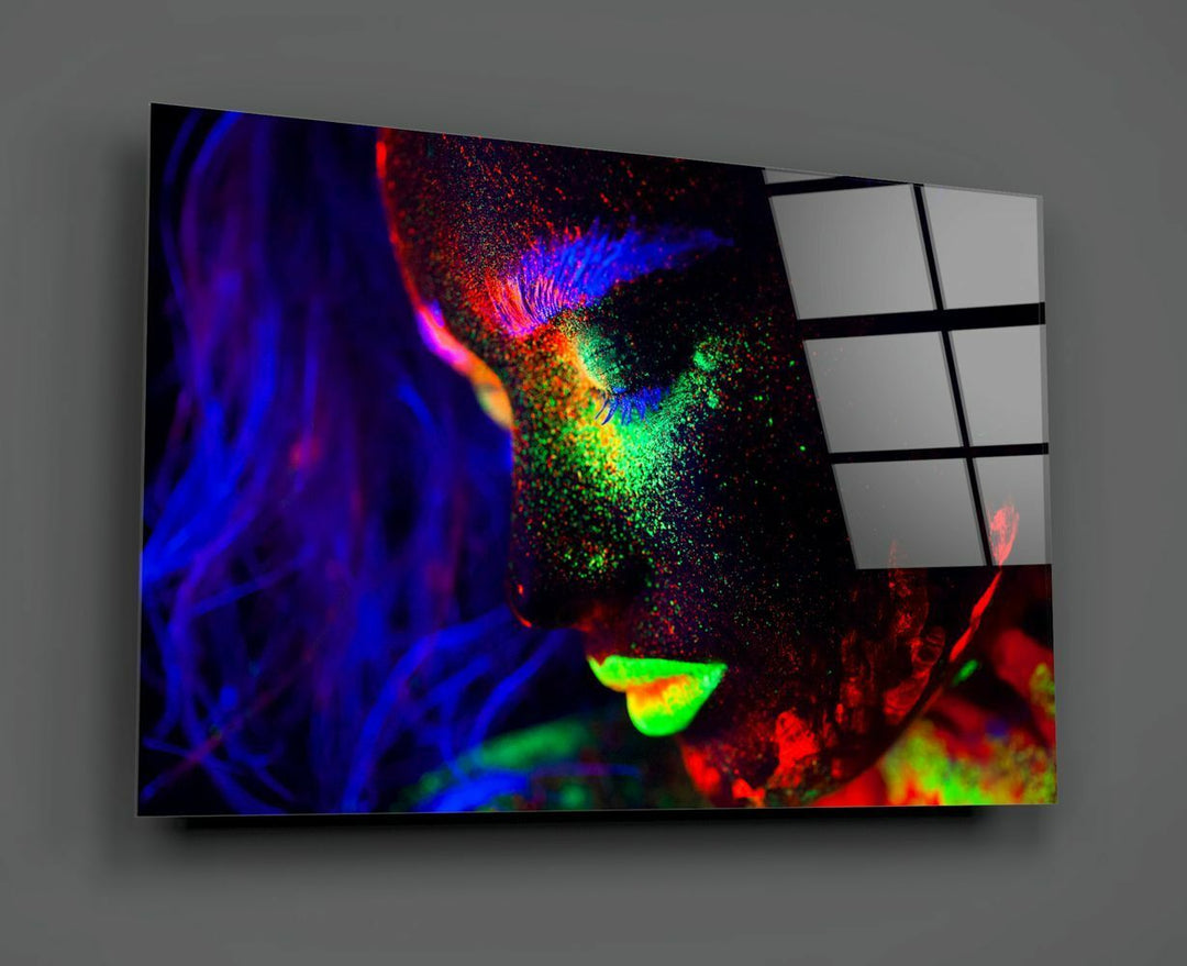 Kadın Portre Cam Tablo No:2003