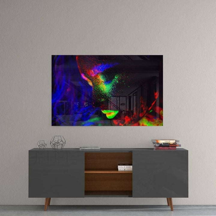 Kadın Portre Cam Tablo No:2003