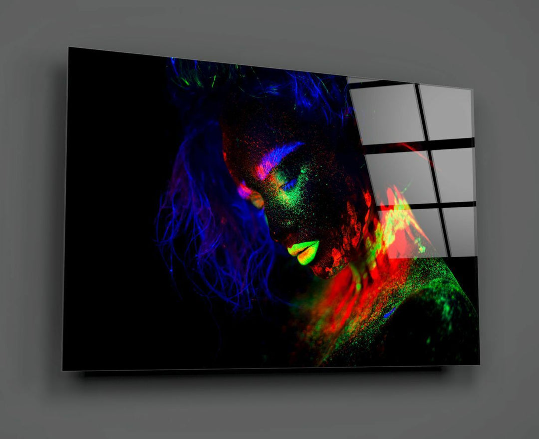 Kadın Portre Cam Tablo No:2004