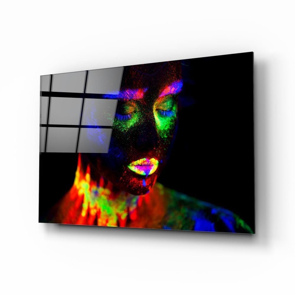 Kadın Portre Cam Tablo No:2005