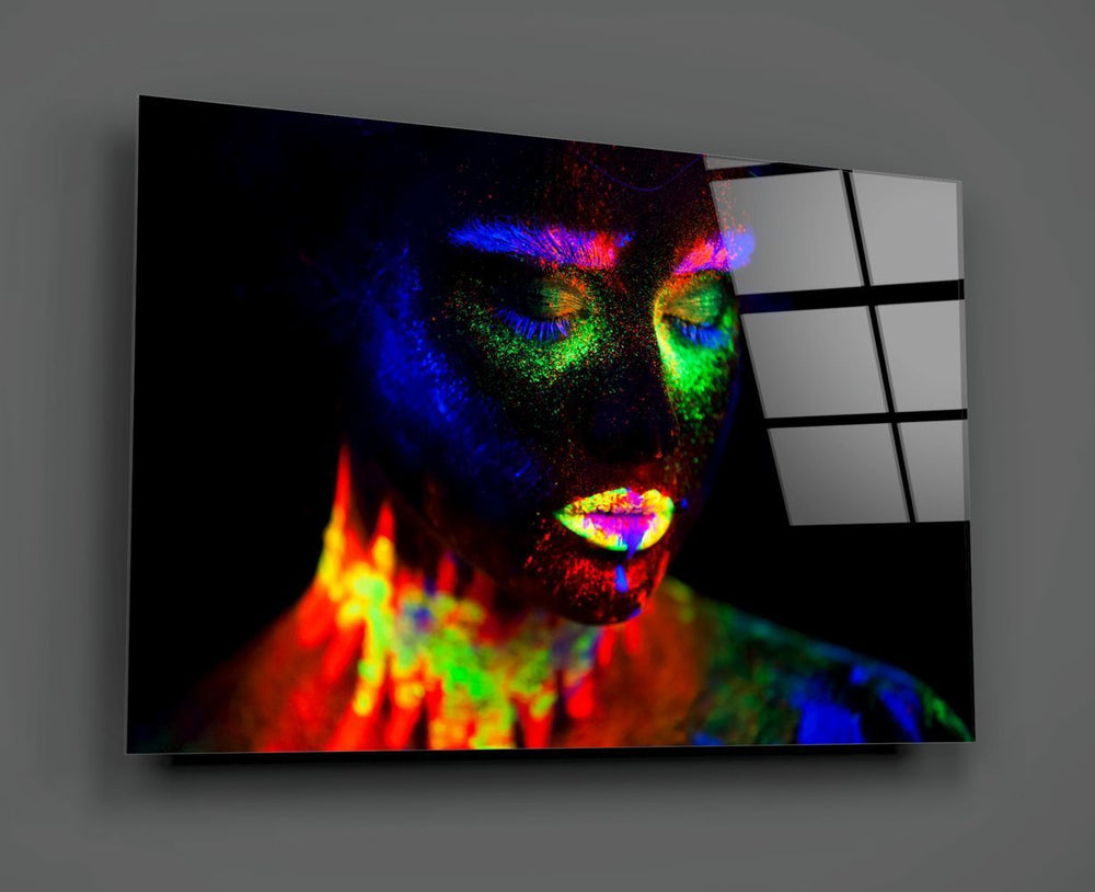 Kadın Portre Cam Tablo No:2005