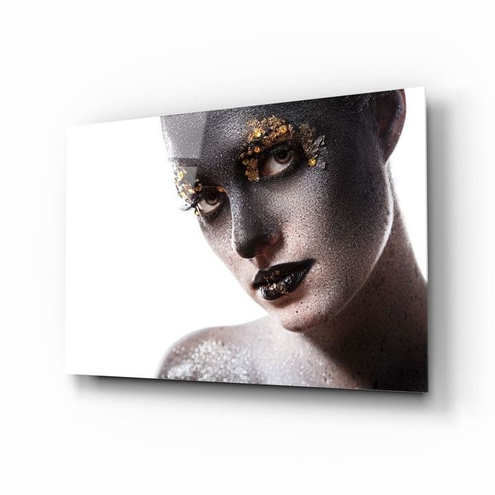 Kadın Portre Cam Tablo No:2007