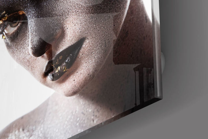 Kadın Portre Cam Tablo No:2007