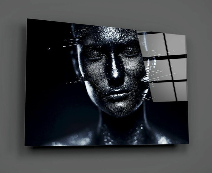 Kadın Portre Cam Tablo No:2008