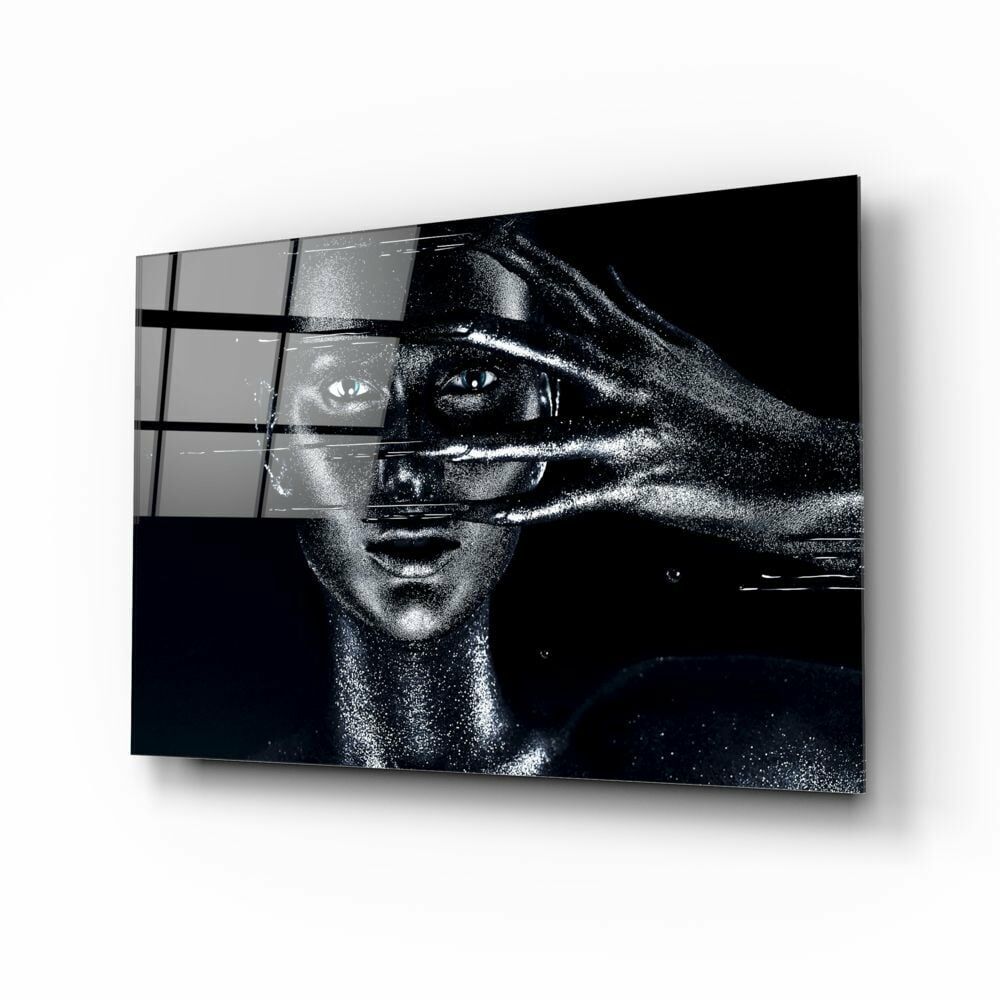 Kadın Portre Cam Tablo No:2009