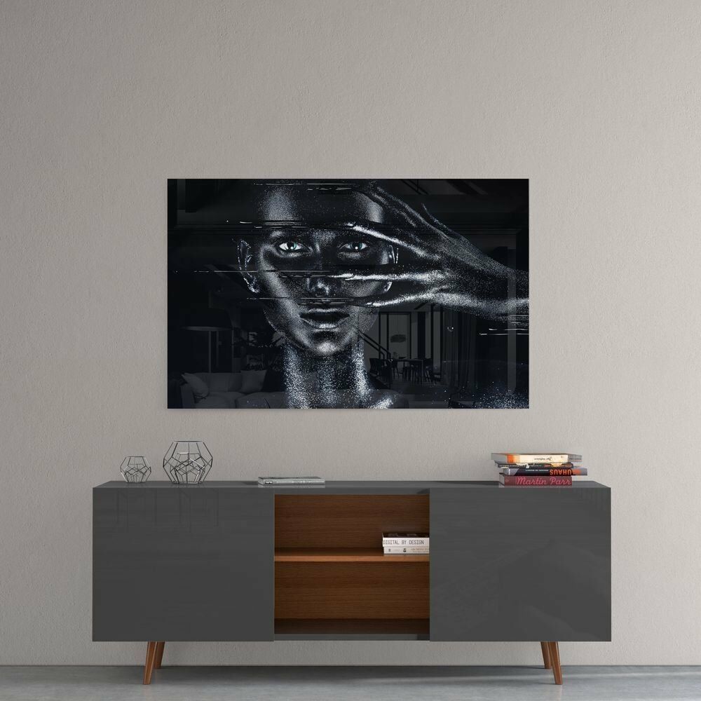 Kadın Portre Cam Tablo No:2009