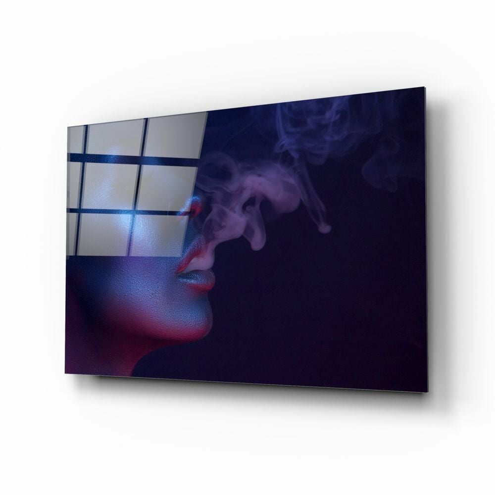 Kadın Portre Cam Tablo No:2029