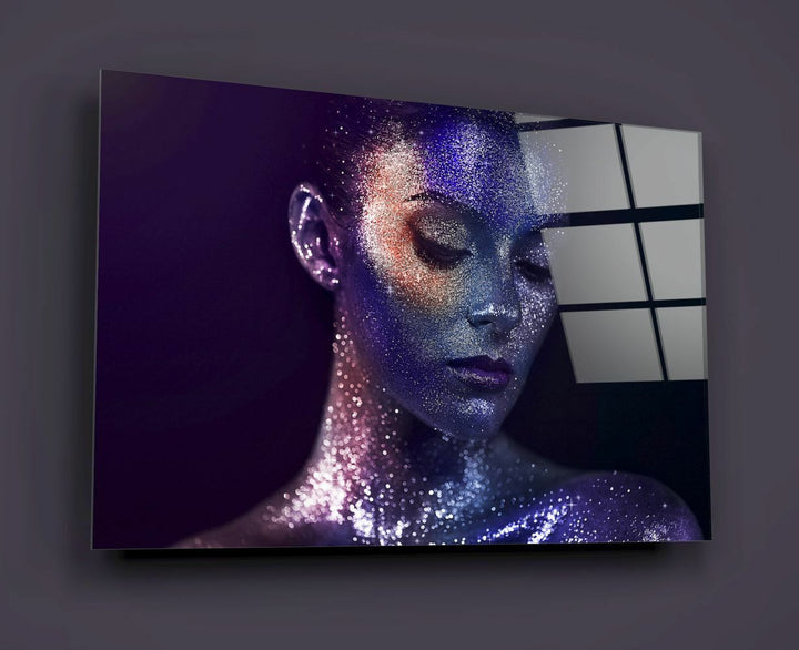 Kadın Portre Cam Tablo No:2030