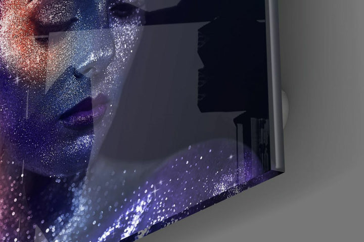 Kadın Portre Cam Tablo No:2030