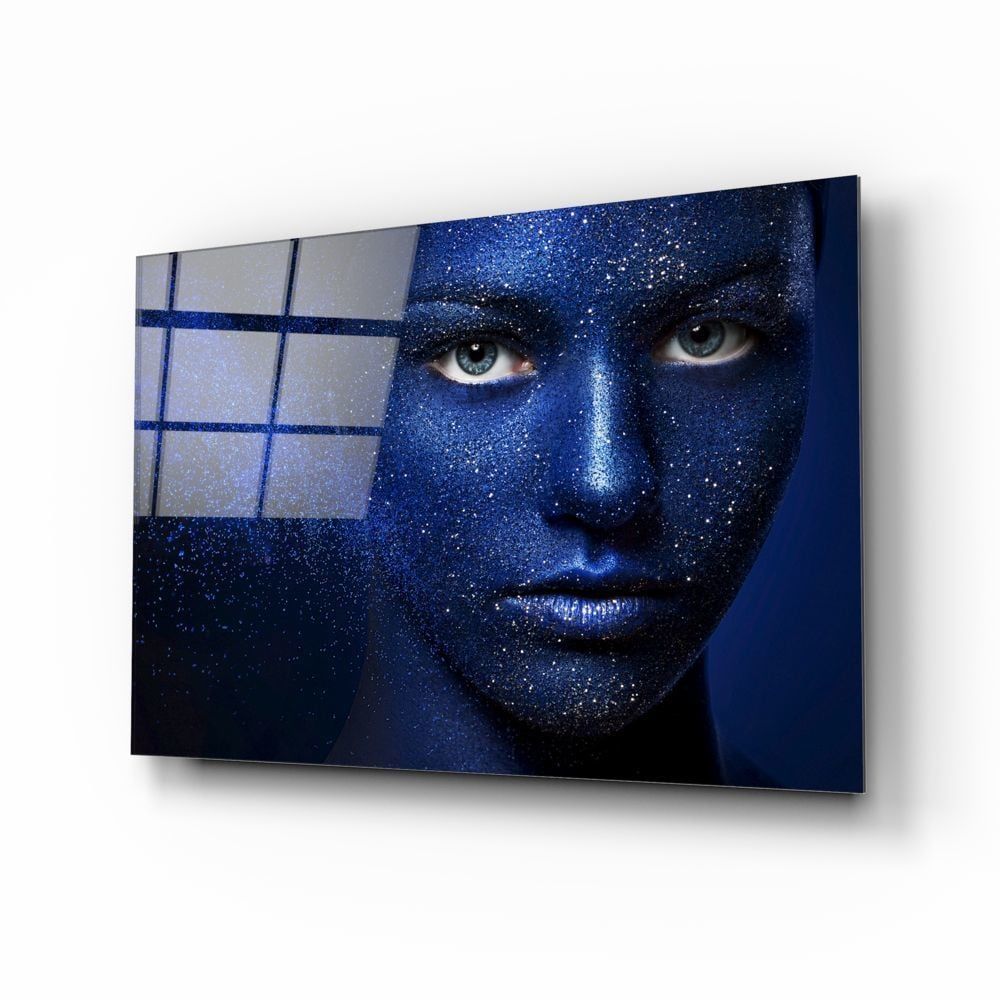 Kadın Portre Cam Tablo No:2031