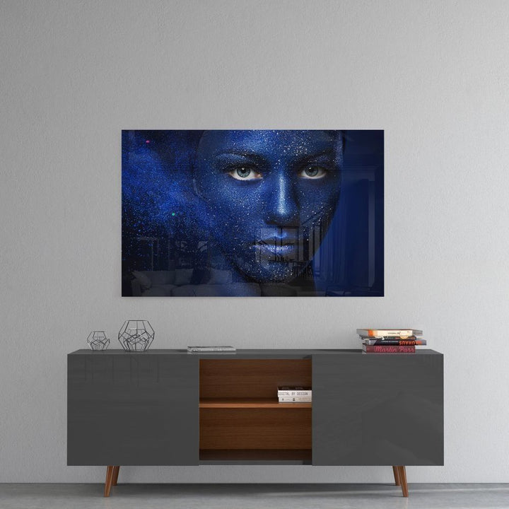 Kadın Portre Cam Tablo No:2031