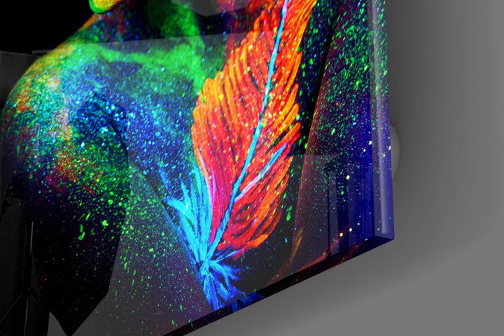 Kadın Portre Cam Tablo No:2091