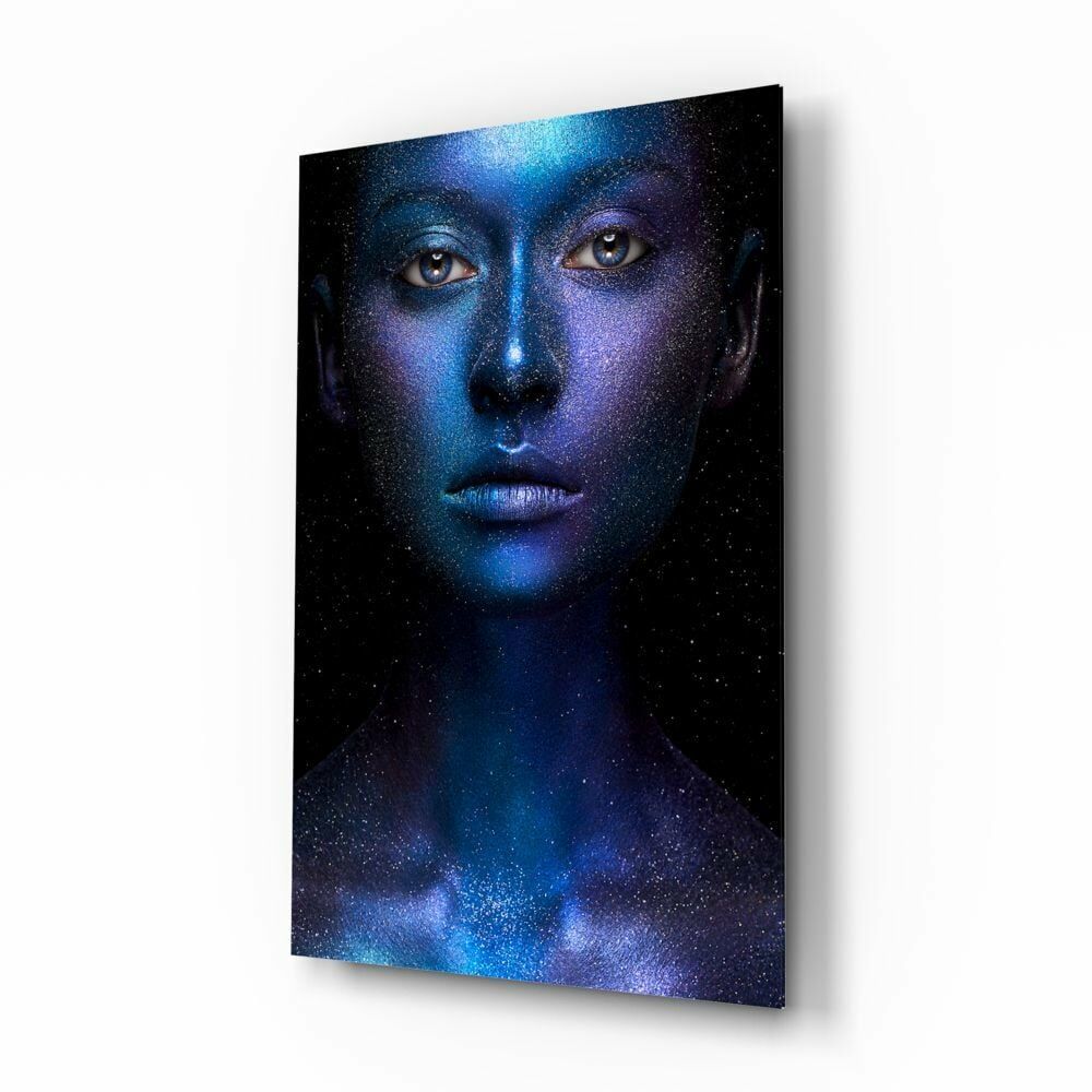 Kadın Portre Cam Tablo No:2092